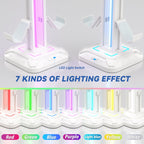 Headset stand detachable controller hook