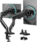 Dual monitor stand adjustable desk mount for 17 to 32 inch screens