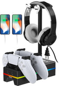 RGB controller charging dock compatible with PS5 DualSense
