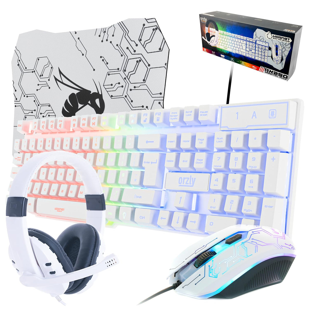 Wired LED RGB gaming keyboard backlight