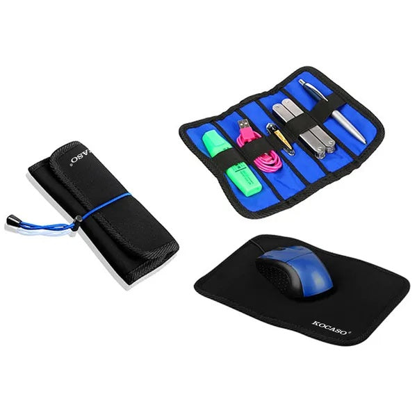 Portable Mouse Pad and Carrying Case Combo