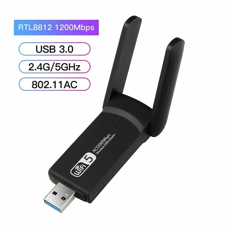 AC1200 Dual-Band WiFi USB Adapter for PC