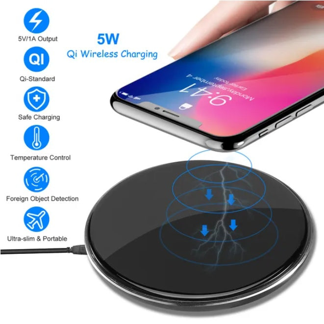 Qi-Certified Ultra-Slim Wireless Charging Pad
