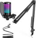 FIFINE AmpliGame A6T USB Gaming Microphone Kit, Condenser Mic for Streaming
