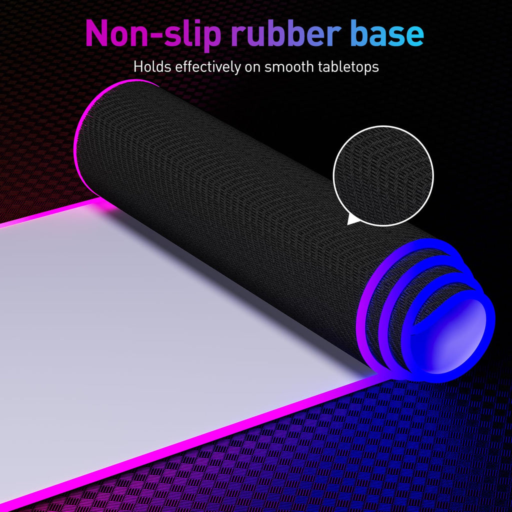 Large RGB LED mouse pad package