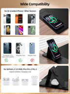 XXL RGB LED Gaming Mouse Pad – Wireless Charger, Phone Holder & 25 Lighting Effects