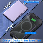 Slim 8mm MagSafe power bank thickness profile