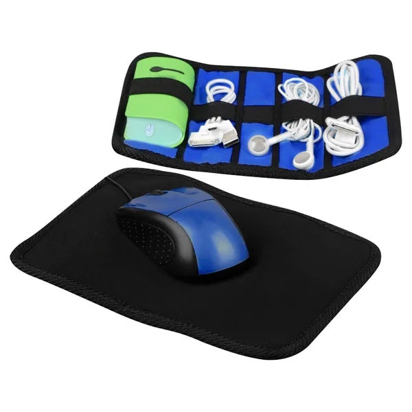 Portable Mouse Pad and Carrying Case Combo