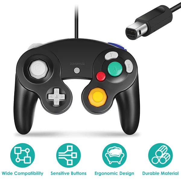 Wired Game Controller Gamepad for Nintendo Wii GameCube