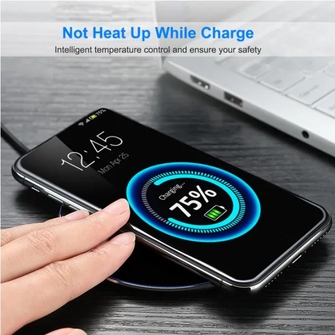 Qi-Certified Ultra-Slim Wireless Charging Pad