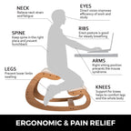 Ergonomic Kneeling Chair Posture Support Stool