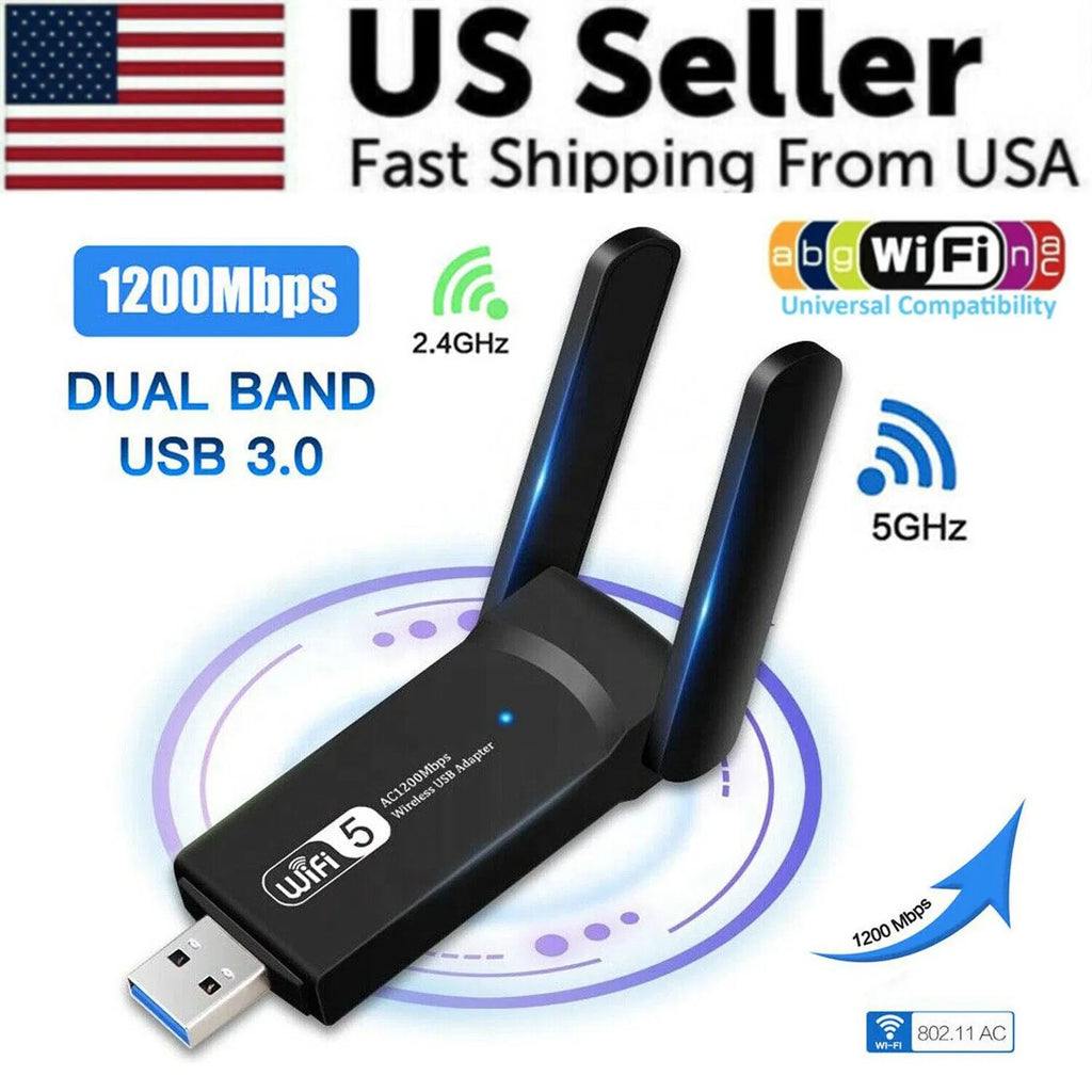 AC1200 Dual-Band WiFi USB Adapter for PC