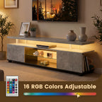 LED Gaming TV Stand for 70 Inch TVs with Console Storage