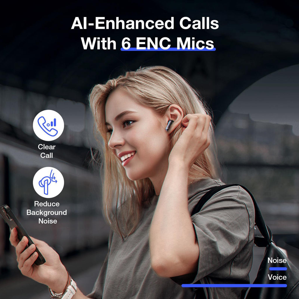 Over-ear wireless headphones padded ear cups