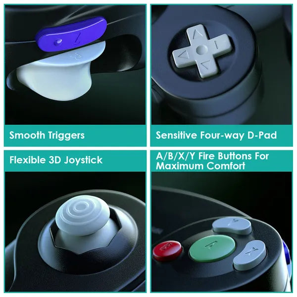 Wired Game Controller Gamepad for Nintendo Wii GameCube