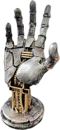 Creative Mechanical Hand Statue – Gaming Controller & Headphone Holder, Silver