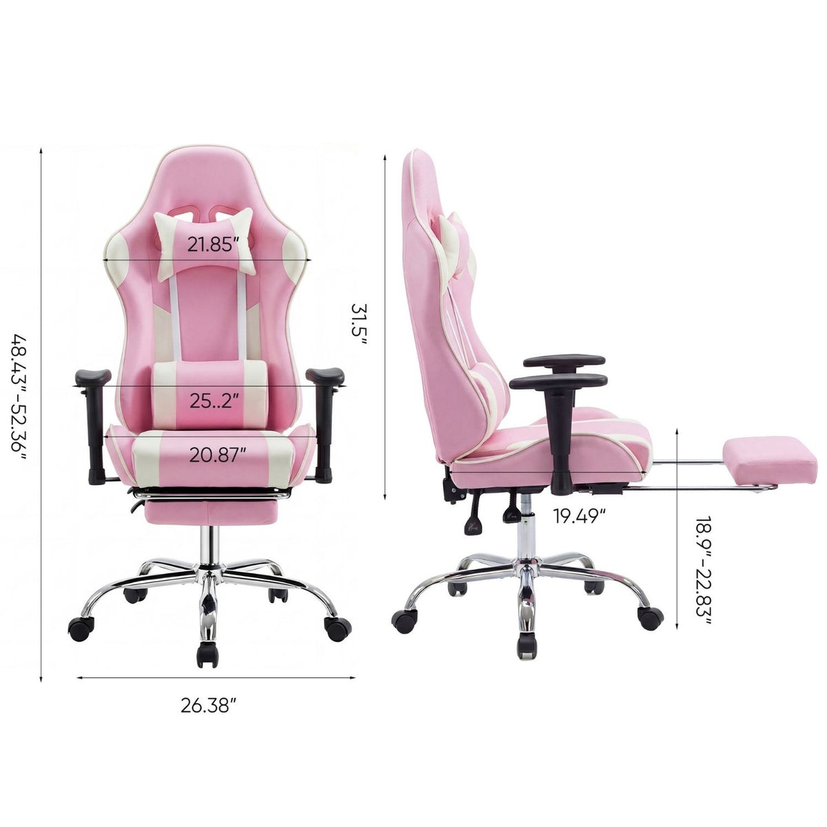High-Back Ergonomic Gaming Chair with Lumbar Support