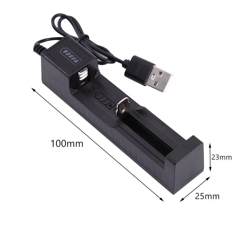 Rechargeable Li-Ion battery with USB charging dock