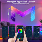 20-Pack RGB Triangular LED Wall Panels Music Sync