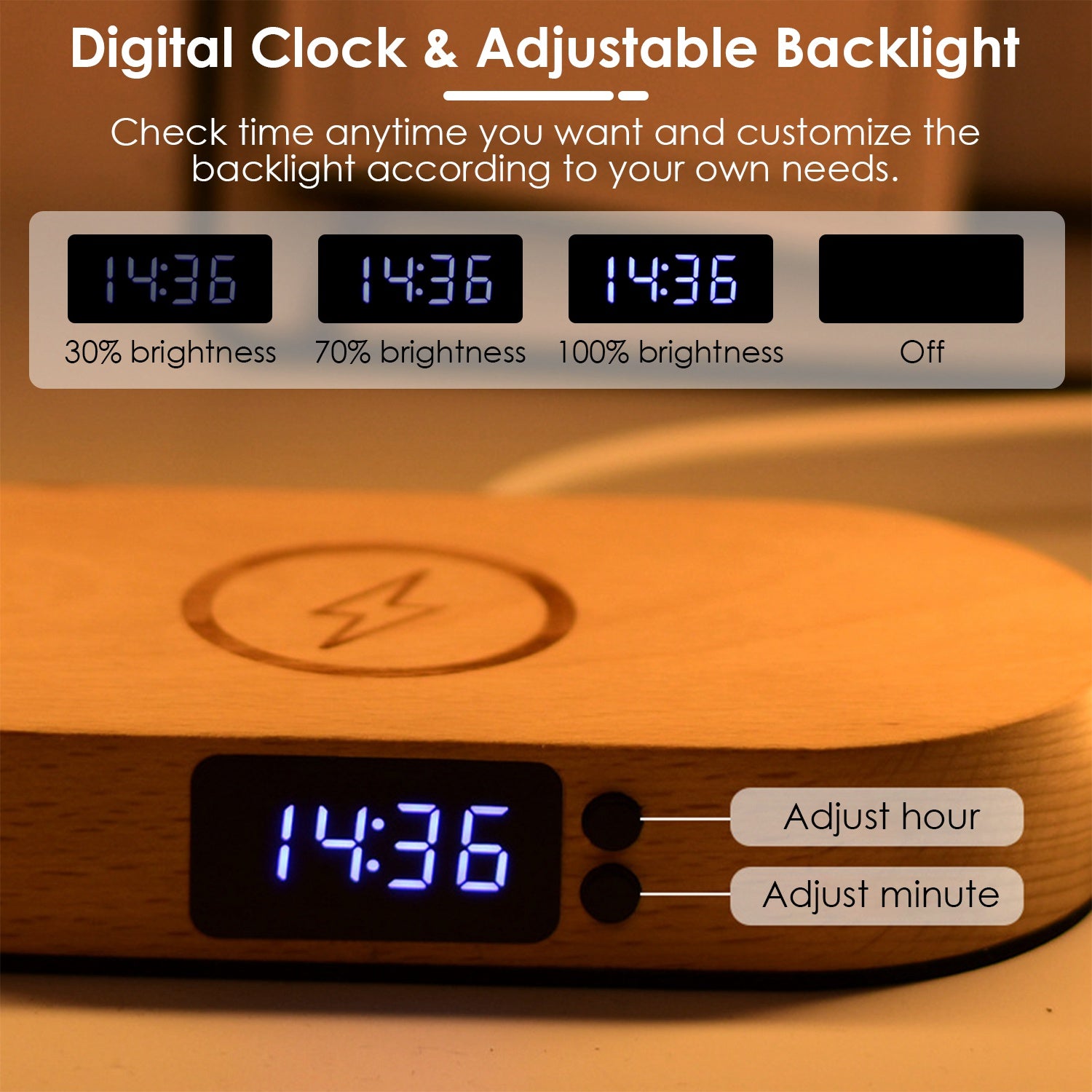 Touch Control Bedside Table Lamp LED Nightstand
