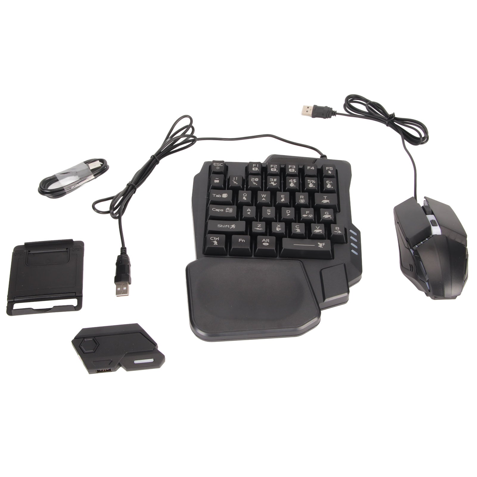 Half-Hand Gaming Keyboard Mouse Combo for Mobile