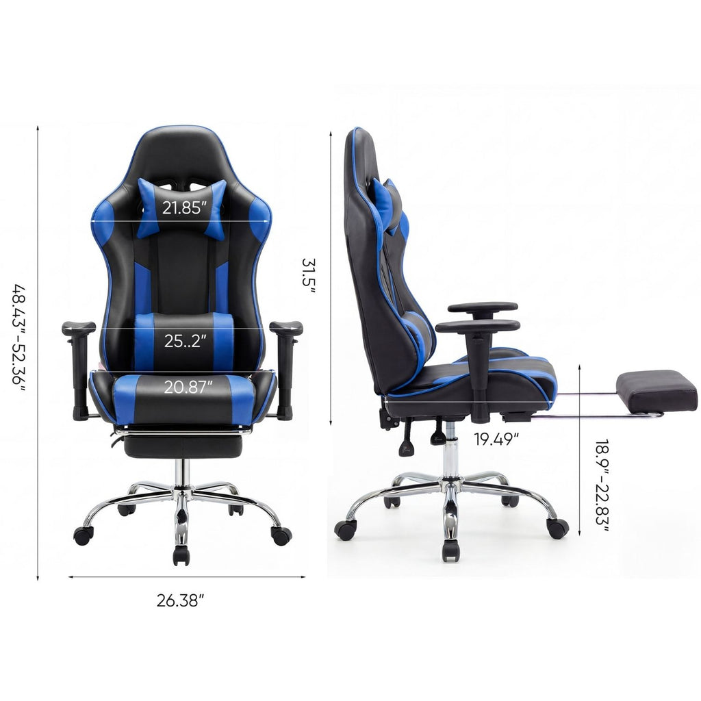 High-Back Ergonomic Gaming Chair with Lumbar Support
