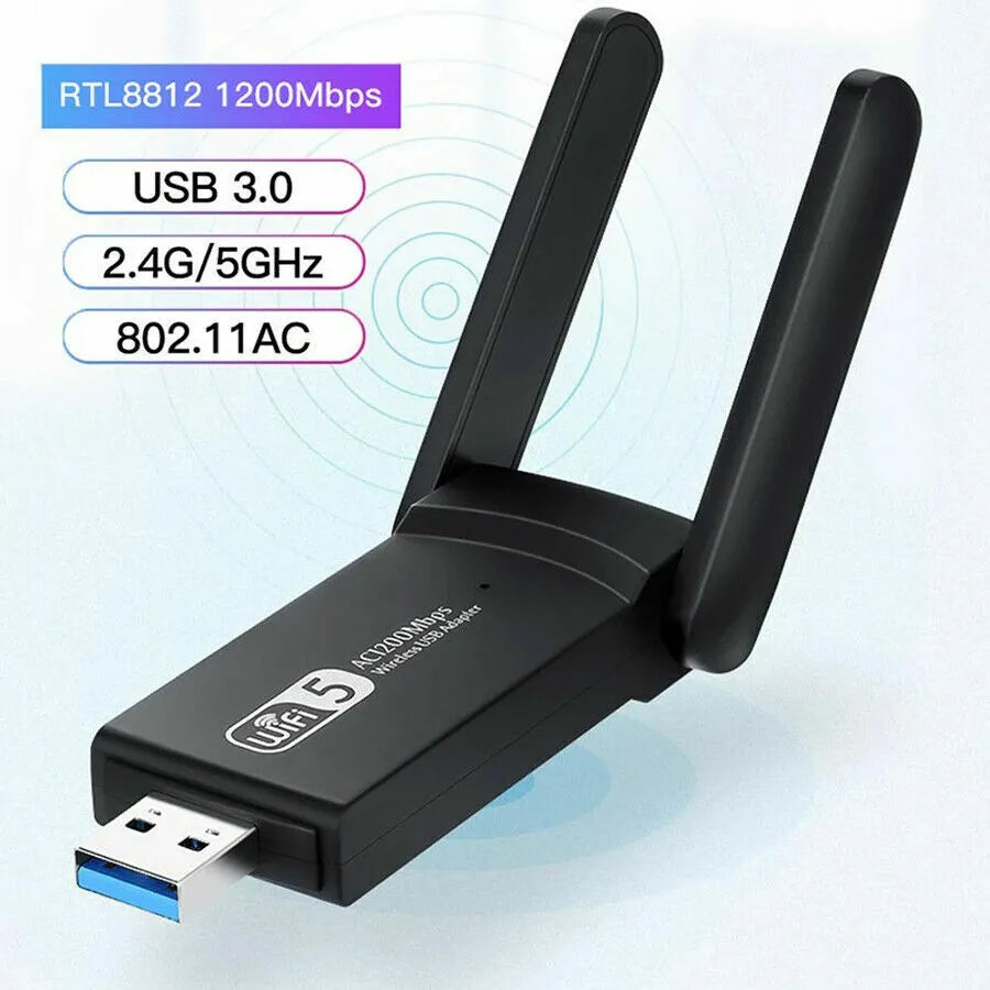 AC1200 Dual-Band WiFi USB Adapter for PC