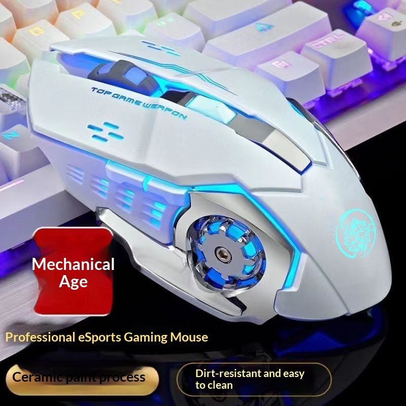 RGB Wired Gaming Mouse with Bluetooth Dual Mode