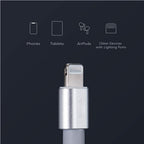 Nylon braided Lightning cable close-up detail